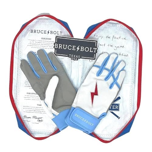 BRUCE BOLT Signature Series Short Cuff Batting Glove - Happ/White - Large thumbnail 6