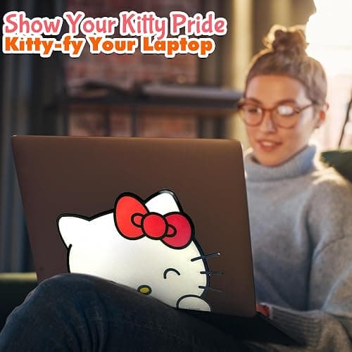 Hello Kitty Sticker Car Decal Sticker 9" | Hello Kitty Car Accessories | Party Favor Peel Me Sticker | Waterproof Vinyl Lenticular | 9" | Officially Licensed thumbnail 6