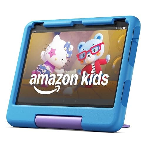 Amazon Fire HD 10 Kids tablet (newest model) ages 3-7 | Bright 10.1" HD screen with included ad-free and exclusive content, robust parental controls, 13-hr battery, 32 GB, Blue - Image 1
