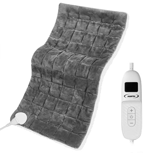 JAQUETEA Weighted Heating Pad for Period Cramps and Back Pain, XL Heating pad 17"x33",Electric Heating Pad for Shoulder, 4.9LB Heated pad with 4 Heating Levels, Dorm Room Essentials,Machine Washable thumbnail 7