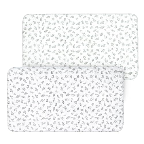 Crib Sheets Fitted for Boys and Girls, 2 Pack Crib Sheet Fits for Standard Crib Mattress, Neutral Toddler Bed Sheets, Lovely Print, 52”X 28” thumbnail 7