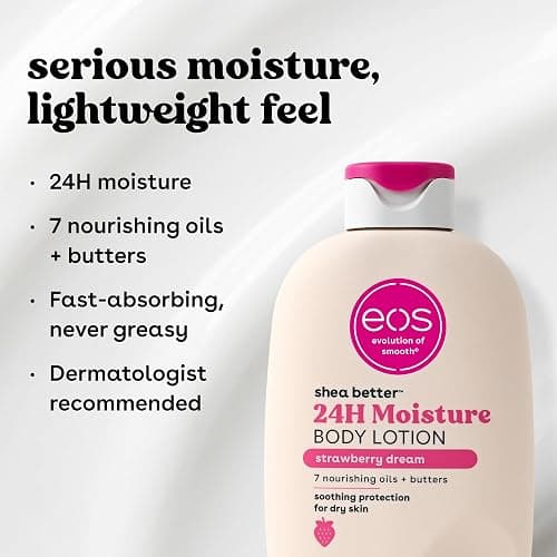 eos Shea Better Body Lotion- Strawberry Dream, with Natural Shea, 16 fl oz thumbnail 5