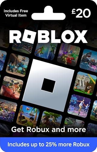 Roblox Physical Gift Card [Includes Free Virtual Item] [Redeem Worldwide] with 25% extra Robux - Delivery by post - Image 1