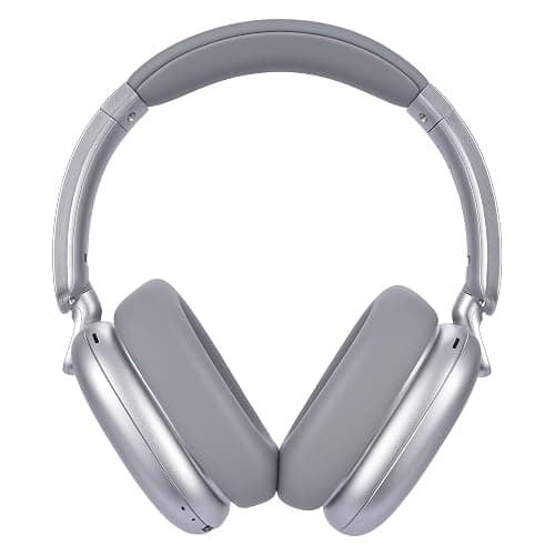 RORSOU C6 Active Noise Cancelling Headphones, Wireless Over Ear Bluetooth Headphones, 60H Playtime, Lightweight Folding Deep Bass Comfort Fit Ear Cups Headset with Mic for iPad/Travel/PC/Home Silver thumbnail 2
