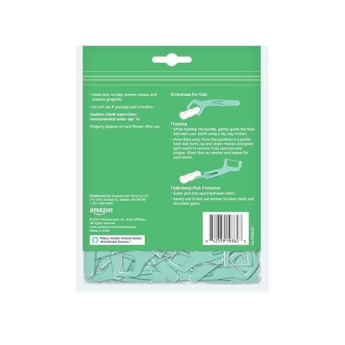 Amazon Basics Mint Dental Flosses, 540 Count, 6 Packs of 90 thumbnail 2
