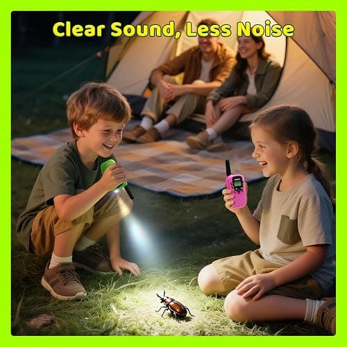 BATURU Walkie Talkies for Kids 3 Miles Long Range, Battery-Saving Walkie Talkie with Clear Sound, 22 Channels Kids Walkie Talkies 3 Pack, Stocking Stuffers for Girls Boys Age 5-10 thumbnail 4