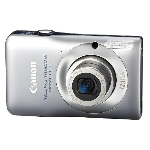 Canon PowerShot SD1300 IS 12.1 MP Digital Camera with 4x Wide Angle Optical Image Stabilized Zoom and 2.7-Inch LCD (Silver) - Image 1