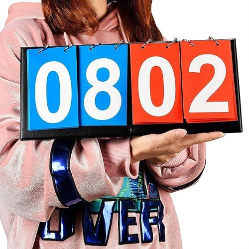 APORO Portable Table Top Scoreboard Flipper, Multi Sports Score Flip Scoreboard thumbnail 2