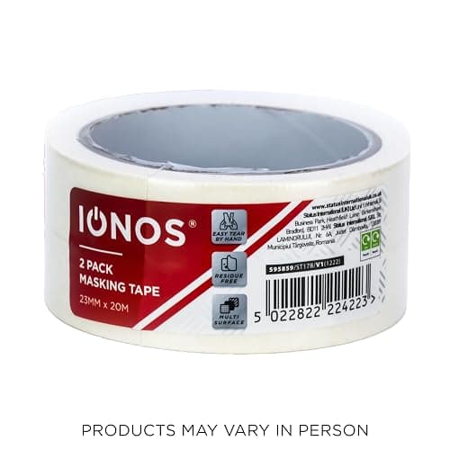 Status IONOS Masking Tape, Pack of 2, 23mm x 20 Metres | Multi-Surface Decorating Tape, DIY and Painting, Clean Removal, Easy Tear Design, IONMT23MM2PKX2 thumbnail 7