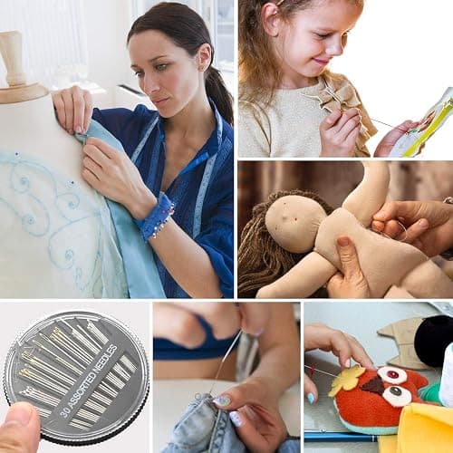Marcoon Large Sewing Kit, 200 Premium Sewing Supplies, 41 XL Thread Spools, Suitable for Traveller, Adults, Kids, Beginner, Emergency, DIY and Home thumbnail 7