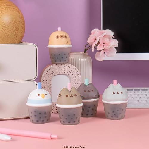 Hamee SquiSHU Boba Pusheen the Cat Series 1 Blind Box Figurine - 1 Pc. | Surprise Blind Capsule, Cute Squishy Figurine, Birthday Gift, Party Favor, Gift Basket Filler, Collectible, Desk Decor thumbnail 2