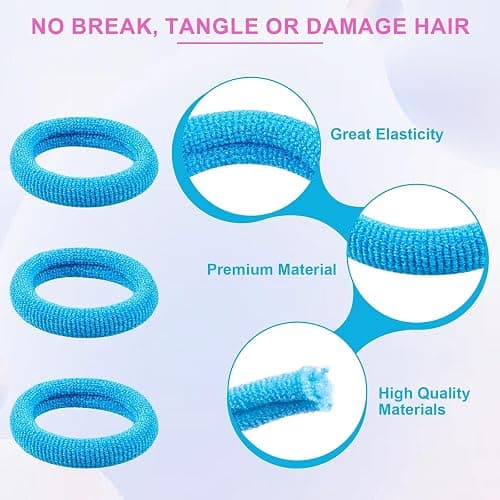 TVINLIK 400 PCS Baby Hair Ties – No Damage Elastic Ponytail Holders | Soft Seamless Multicolor, Hair Bands for Toddlers and Girls, Baby Hair Accessories (30 Colors) thumbnail 3