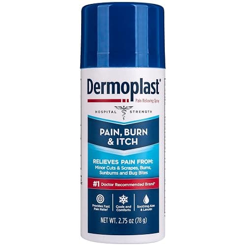Dermoplast Pain, Burn & Itch Relief Spray for Minor Cuts, Burns and Bug Bites, 2.75 Oz (Packaging May Vary) - Image 1
