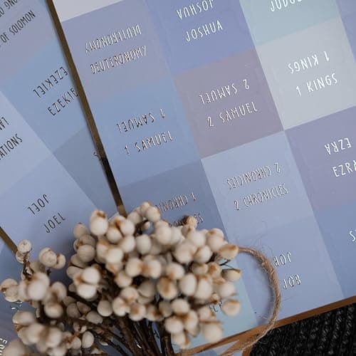 UPAFEXXI-Laminated Bible Tabs (Gold Foil Embossed Lettering), Bible Tabs for Women and Men, Reposition Large Print Stickers, Easy to Read and Apply, 80Chapters Labels for Easy Navigation(Blue) thumbnail 9