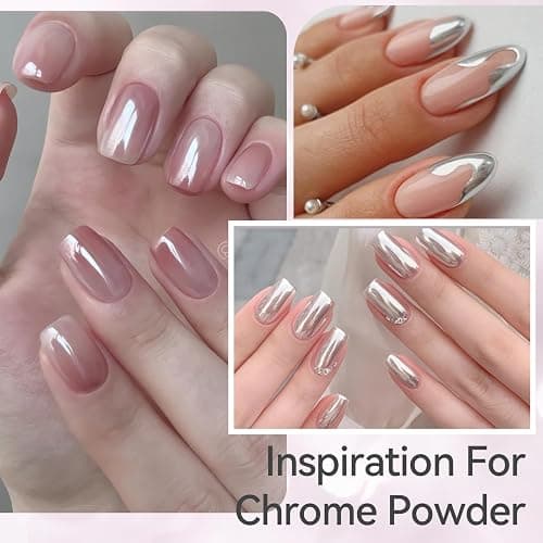 Born Pretty Top Coat Gel U V für Chrom-Nagelpuder 15ML - Metallic U V Nagellack Shiny Lang Anhaltendes Überlack Soak-Off U V/LED Nagellack Gel Geschenk für Nagelstudio DIY Home thumbnail 7
