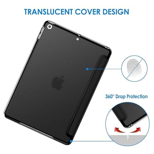 JETech Case for iPad 10.2-Inch (2021/2020/2019 Model, 9/8/7 Generation), Auto Wake/Sleep Cover (Black) thumbnail 4