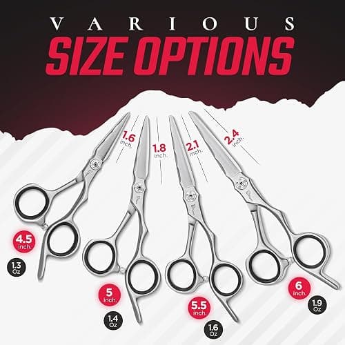 Fagaci Professional Hair Cutting Scissors 5” Japanese Steel for Ultra-Precise Cuts, Razor Sharp Blades Hair Scissors for Women & Men, Extreme Durability Hair Shears, Hair Cutting Barber Scissors thumbnail 6