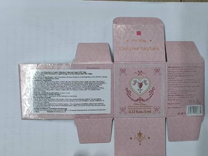Flower Knows Strawberry Cupid Cake Lip Cream,Long Lasting Purplish Pink Matte Lipstick,Hydrating Lip Stain,Transfer & Smudge-Proof Velvet Liquid Lipstick for Girls&Women,0.17 Fl Oz(V06 Tulip) thumbnail 9
