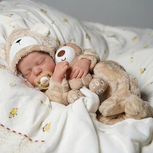 BABESIDE Lifelike Reborn Baby Dolls Boy - 17-Inch Baby Soft Body Realistic-Newborn Baby Doll Silicone Full Body Vinyl Real Life Baby Dolls with Toy Accessories for Kids Age 3+ thumbnail 9