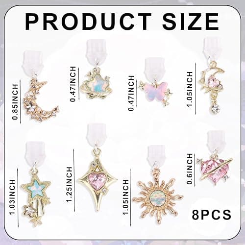 Goktvai 8pcs Cute Dust Plug Charm Compatible with Kindle & Phone & Electronic Devices Type-C Charger Port, Fun Dust Plug Pendant for Electronic Devices Accessory thumbnail 2