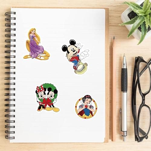 100pcs Cartoon Disney Mix Stickers for Kids, Cute Character Waterproof Vinyl Decal for Adult Teen Boy Girl Water Bottle Laptop Phone Skateboard Guitar Notebook Computer Luggage thumbnail 2