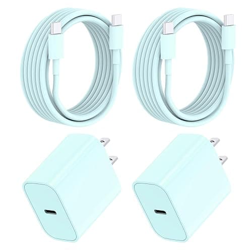 USB C Charger for iPhone 17/16/15[MFI Certified] 20W iPhone Fast ChargerBlock with 6FT 2Pack USB C Cable foriPhone 17/17 Pro Max/16/16 ProMax/15 Series - Image 1