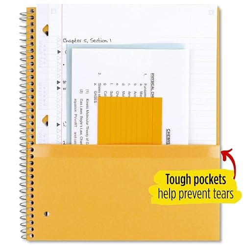 Five Star Spiral Notebook + Study App, 3 Subject, College Ruled Paper, 8-1/2" x 11", 150 Sheets, Fights Ink Bleed, Water Resistant Cover, Amethyst Purple (38746) thumbnail 6