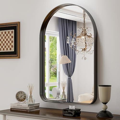 GLSLAND Arched Bathroom Mirror