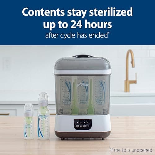Dr. Brown's All-in-One Sterilizer and Dryer for Baby Bottles, Parts and Other Newborn Essentials thumbnail 4