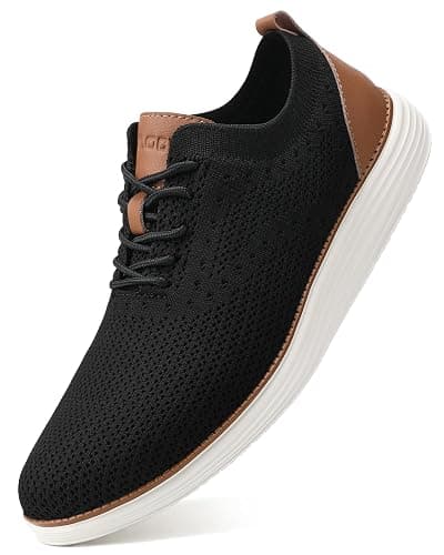 VILOCY Men's Casual Dress Sneakers Oxfords Business Mesh Breathable Walking Shoes Tennis Comfortable thumbnail 8