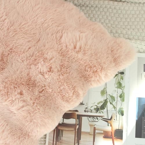 NIULAA Soft Fluffy Faux Fur Throw Pillow Covers 16x16 Blush Pink Set of 2 Luxury Thick Plush Cute Decorative Pillowcases for Sofa Couch Living Room thumbnail 3