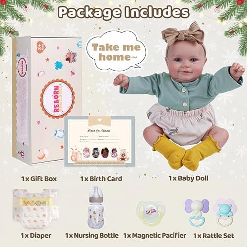 BABESIDE Reborn Baby Dolls, 20Inch Cute Soft Vinyl Realistic-Newborn Baby Doll Poseable Real Life Lifelike Baby Dolls w/Doll Accessories for 3+ Year Old Girls thumbnail 6