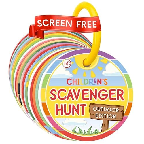 LMC Products Children's Scavenger Hunt | Toddler Activities | Games for 2, 3 Year Old's & Up | Kids Educational Scavenger Hunt Cards (Outdoor Edition) - Image 1