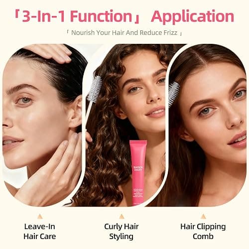Hair Cactus Fruit 3-in-1 Hair Styling Cream & Flyaway Taming Wand – Sleek Finish, Frizz Control, Edge Smoothing & Hair Shine | Natural Oils Formula | Lightweight, Non-Greasy, Travel Size Styling Stick thumbnail 3
