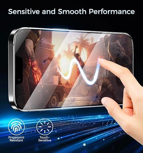 MAGIC JOHN 3rd Gen Upgraded for iPhone 13/13Pro/14 Screen Protector 6.1 Inch,HD Clear,Shatterproof Tempered Film,Auto Dust-Elimination,Bubble Free,Easy Installation,2 Pack thumbnail 8