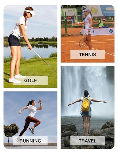 BGOWATU Women's Short Sleeve Golf Polo Shirts 1/4 Zip Tennis Tops Collared T-Shirts UV Protection Quick Dry thumbnail 8