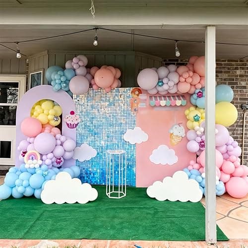 Pastel Balloons, 12 Inch 35PCS Light Pink Blue Yellow White Latex Balloon, Multicolor Balloon for Kids Graduation Easter Wedding Rainbow Party Birthday Bridal Baby Shower Party Decorations Supplies thumbnail 6