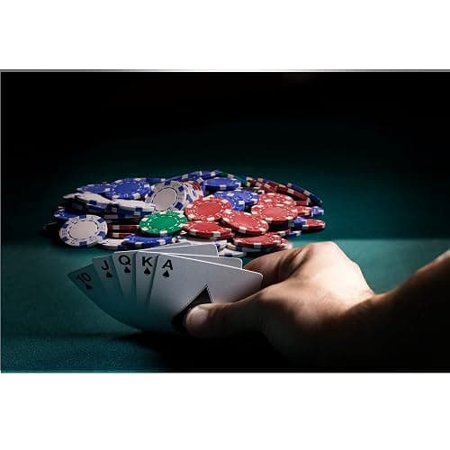 Fat Cat 11.5 Gram Texas Hold 'em Claytec Poker Chip Set with Aluminum Case, 500 Striped Dice Chips thumbnail 2