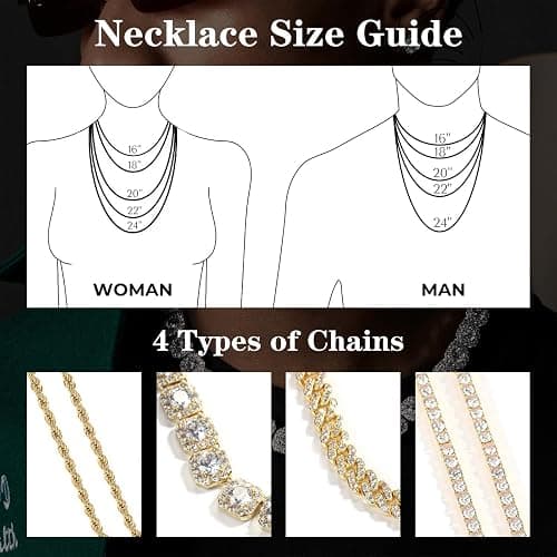 3UMeter Diamond Chain Iced Out Letter Necklace Custom Name Chain Name Plate Necklaces with Rope Chain Custom Name Necklace Hip Hop Pendant for Men Women thumbnail 3