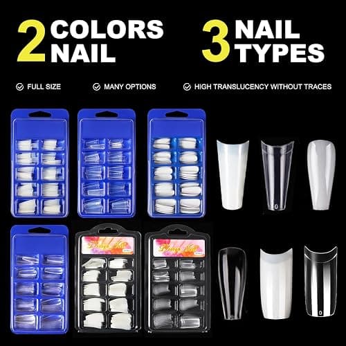 Acrylic Nails Kit Set 29 Colors with UV Lamp & Electric Drill, 2x60ml Monomer - All-in-One Nail Art Supplies for Beginners with Everything | All-in-One, for Beginners, with UV Lamp, with Everything thumbnail 6