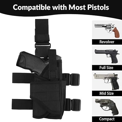 Drop Leg Holster, Leg Holsters for Pistols, Thigh Holster for Men thumbnail 2