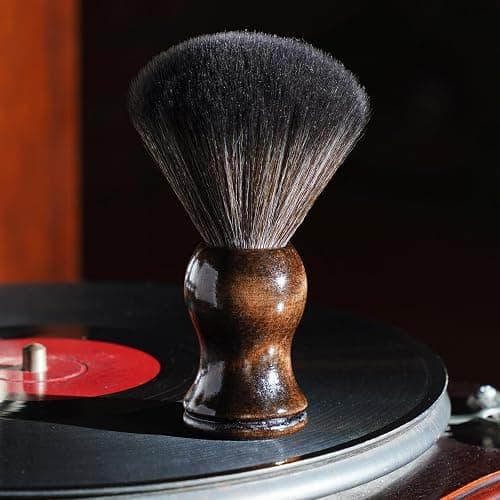 NiHome Vinyl Record Cleaning Brush, Anti-Static Soft LP Record Cleaner, Vinyl Dust Remover Brush with Ultra-Fine Fiber Bristles, Safe for Vinyl LP CD Album, Retro Design with Beech Wood Handle (Small) thumbnail 8