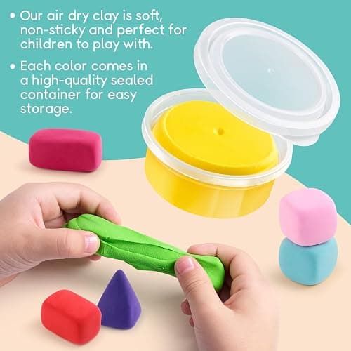 Drama Planet Craft Kits for Kids, Make Your Own Mini Desserts with Air Dry Clay, Create & Display Clay Creations, Art Activities, Great Gifts for Girls thumbnail 6