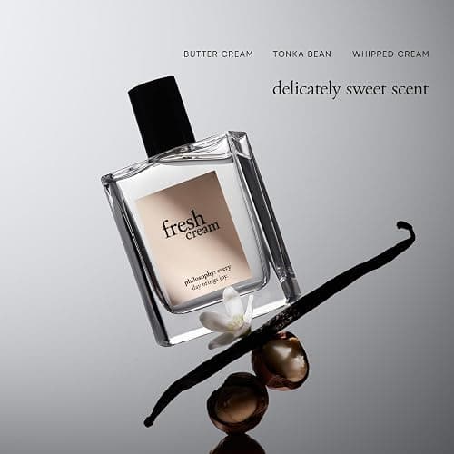 philosophy fresh cream eau de toilette - sweet & captivating women's perfume - with notes of vanilla, heliotrope & tonka bean - long lasting fragrance - fresh cream - 4 Fl Oz (Pack of 1) thumbnail 5