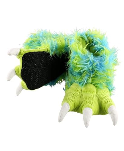 Lazy One Animal Paw Slippers for Kids and Adults, Fun Costume for Kids, Cozy Furry Slippers - Image 1