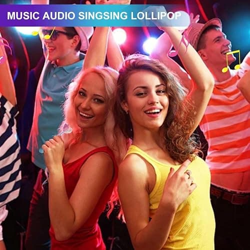 AMOS Music Lollipops Sweet, Audio Singing Lollies Candy, 2PCS Sugar Free Strawberry & Blueberry Flavors, Party Easter Lollipops Sweets, Novelty Gift for Him or Her thumbnail 4