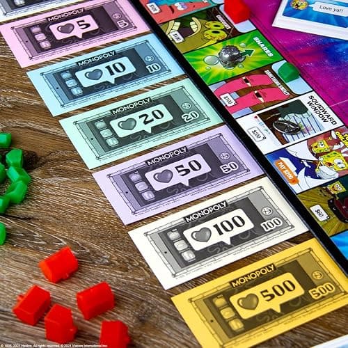 Monopoly Spongebob Squarepants Meme Edition | Based on Nickelodeon Show | Featuring Familiar Memes of Locations, Episodes, and Characters | Officially-Licensed & Collectible Monopoly thumbnail 8