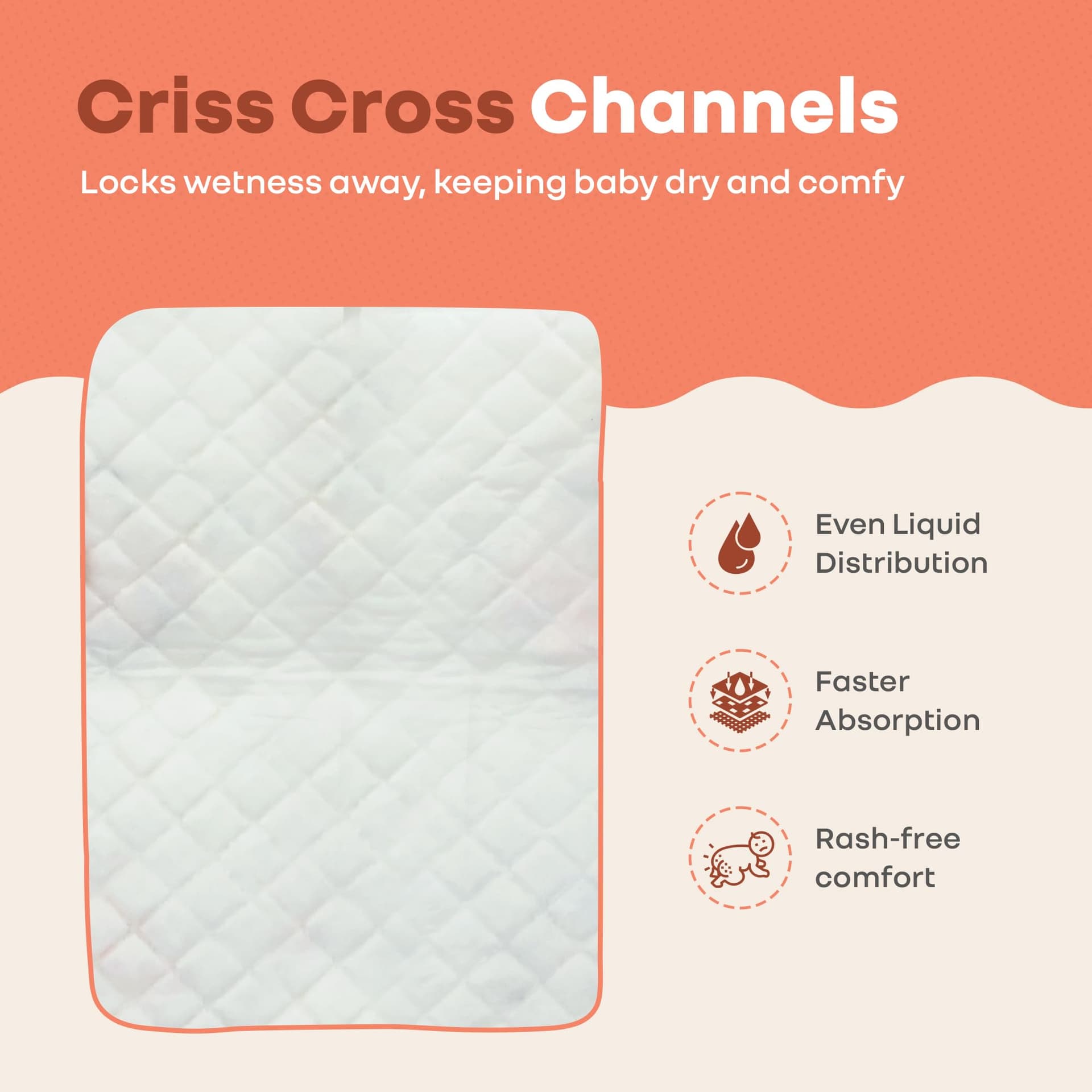 R for Rabbit HygoMat Baby Disposable Changing Mats | 60x60 cm, Pack of 10 Combo Super Absorbent Leak-Proof Underpads | Ultra-Soft Anti-Bacterial Kids Diaper Changing Bed Protector Sheets (White Bunny) thumbnail 7