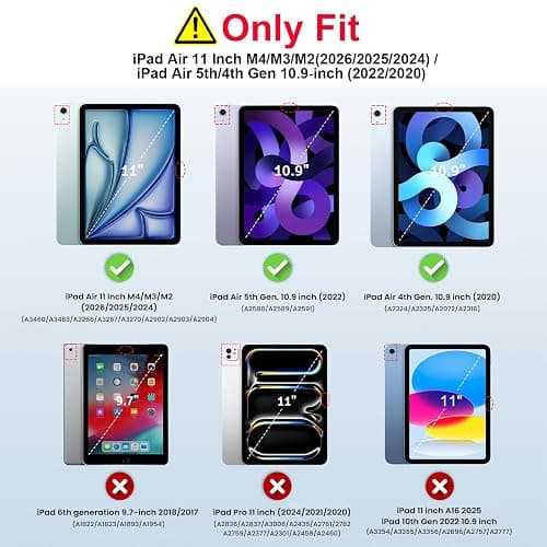 TiMOVO Case for iPad Air 11 Inch M4 2026/M3 2025/M2 2024, iPad Air 5th Generation 2022/4th Gen 2020 10.9 Inch with Pencil Holder, Stand Cover with Translucent Back, Auto Wake/Sleep, Apricot Gray thumbnail 2