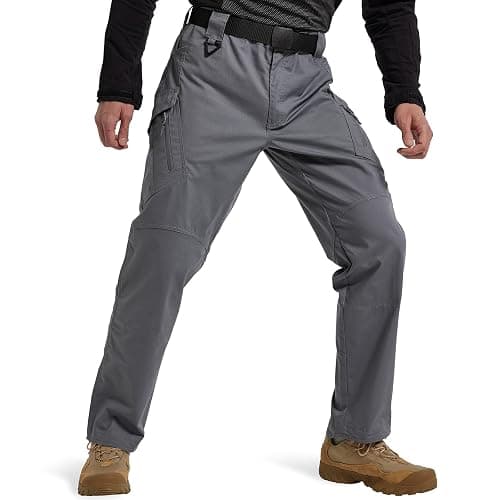 Hiwise Men's Ripstop Tactical Pants Water Resistant Stretch Cargo Pants Lightweight EDC Hiking Work Pants thumbnail 2